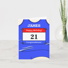 ランナーに21歳の誕生日おめでとう カード