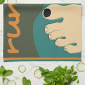 ランナーのつま先 キッチンタオル (折り畳み)