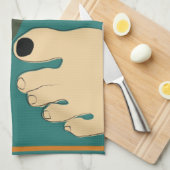 ランナーのつま先 キッチンタオル (四つ折り)