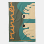 ランナーのつま先 キッチンタオル (縦)