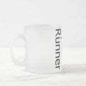 ランナーのひよこ フロストグラスマグカップ (左)