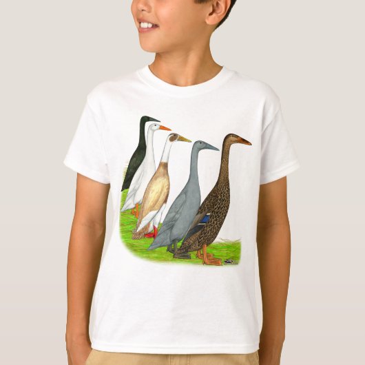 ランナーのアヒルの類別 Tシャツ (正面)