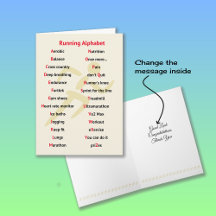 ランナーのアルファベット スポーツ テーマ