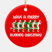 ランナーのクリスマス セラミックオーナメント (裏面)