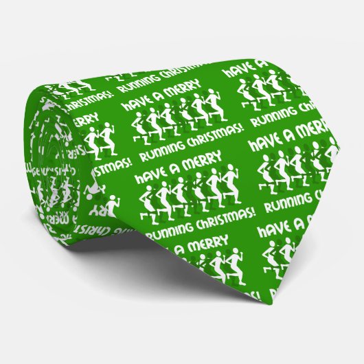 ランナーのクリスマス ネクタイ (ロール)