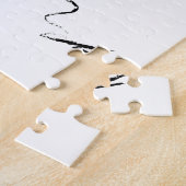 ランナーのクールなイラストレーション ジグソーパズル (側面)