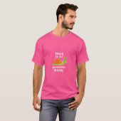 ランナーのスローカタツムリのモチーフ Tシャツ (正面フル)