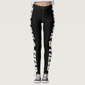 ランナーのトラックとフィールドのタイポグラフィレギンス レギンス (正面)