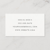 ランナーのミニマル 名刺 (裏面)