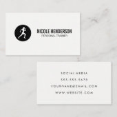 ランナーのミニマル 名刺 (正面/裏面)