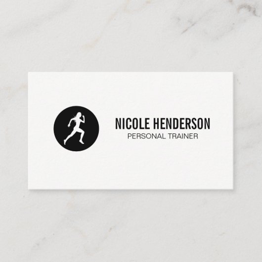 ランナーのミニマル 名刺 (正面)