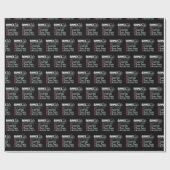 ランナーのライフおもしろいマラソンランニングのチェックリスト ラッピングペーパー (フラット)