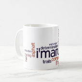 ランナーの単語 コーヒーマグカップ (正面左)