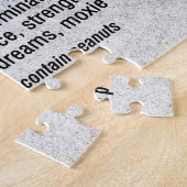 ランナーの成分 ジグソーパズル (側面)