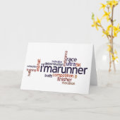 ランナーの言葉 カード (黄色い花)