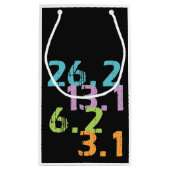 ランナーは連続したテーマを遠のけます スモールペーパーバッグ (裏面)