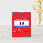 ランナーへの18歳の誕生日カード カード (黄色い花)