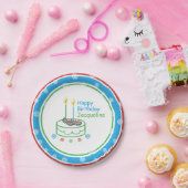 ランナーをテーマにした©バースデーパーティカスタム紙プレート ペーパープレート (パーティー)