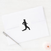 ランナーアイコン ラウンドシール (封筒)