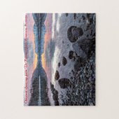 ランナーアッガー山脈モンタナ。クリスマスの挨拶 ジグソーパズル (縦)