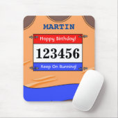 ランナーオレンジベストマウスマット マウスパッド (マウス)