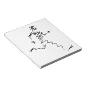 ランナーカッコいいイラストレーション ノートパッド (アングル)