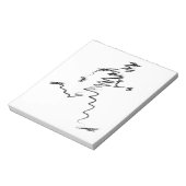 ランナーカッコいいイラストレーション ノートパッド (回転)