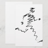 ランナーカッコいいイラストレーション 便箋 (正面/裏面)