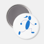 ランナーガールマグネット マグネット (正面/裏面)