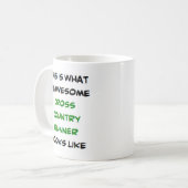 ランナークロス素晴らしカントリー コーヒーマグカップ (正面左)