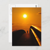 ランナーサンセットディライトブリッジデイトナポストカード ポストカード (正面/裏面)