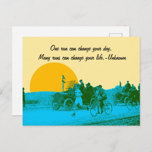 ランナージョガーランニングレース1916 Poへのインスピレーション ポストカード (正面/裏面)