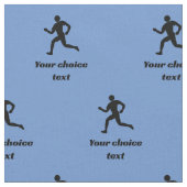 ランナースポーツパターカスタムン – 文字 – 任意の色 ファブリック (クローズアップ)