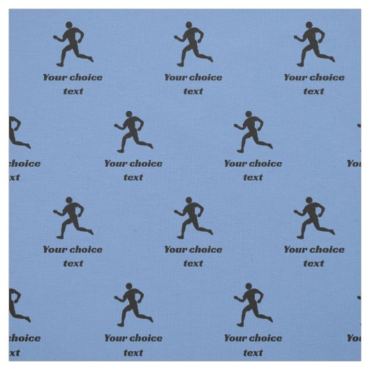 ランナースポーツパターカスタムン – 文字 – 任意の色 ファブリック (見本)