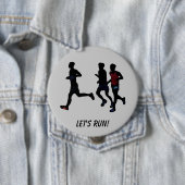 ランナーズスポーツ走ボタンの準備 缶バッジ (インサイチュ)