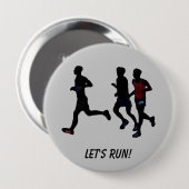 ランナーズスポーツ走ボタンの準備 缶バッジ (正面&裏面)