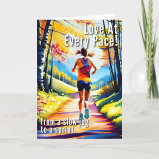 ランナーズバレンタインデーのカード サンキューカード