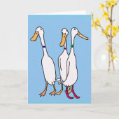 ランナーダック カード (黄色い花)