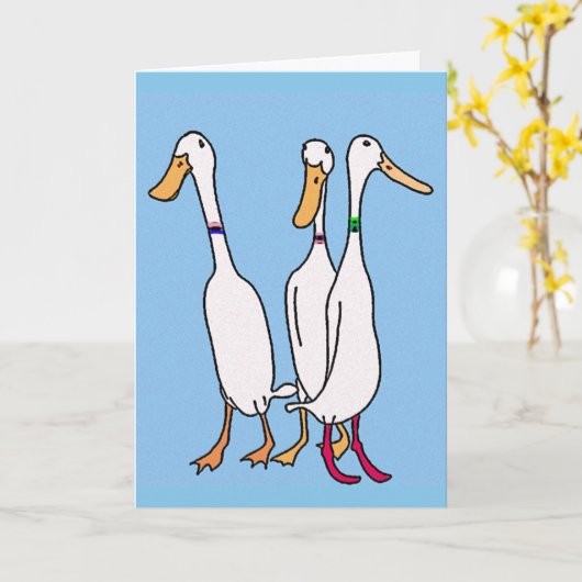 ランナーダック カード (黄色い花)