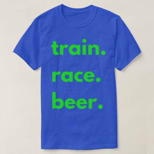ランナートレーナージョガーとトレーナーレースのビール Tシャツ (デザイン正面)