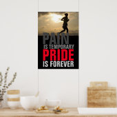 ランナーパインテンポラリプライドフォーエバーやる気を起こさせる ポスター (キッチン)