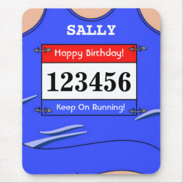 ランナーブルーベストマウスマット マウスパッド