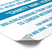 ランナーロゴ走、チャリティウォークアドソンイベント ポスター (角)