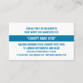 ランナーロゴ走、チャリティウォークアドソンイベント 名刺 (裏面)