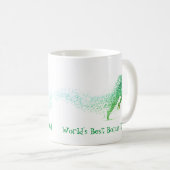 ランナーワールド最高ののボーナスパパ引用文 コーヒーマグカップ (正面右)