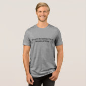 ランナー向けの励ましの引用 トライブレンドＴシャツ (正面全面)
