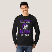 ランナー向けジョギングの名言 1 Tシャツ (正面フル)