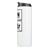 ランナー周期表マラソンランナー科学 タンブラー (回転右)