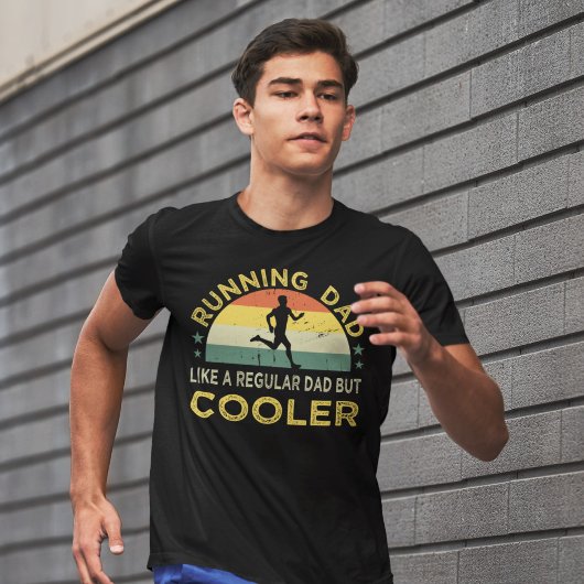 ランナー父の日の贈りランニング物パパ Tシャツ