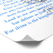 ランナー祈りの言葉ポスター ポスター (角)